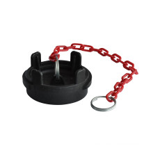 Black Plastic Cap with Chain Guillemin Fitting